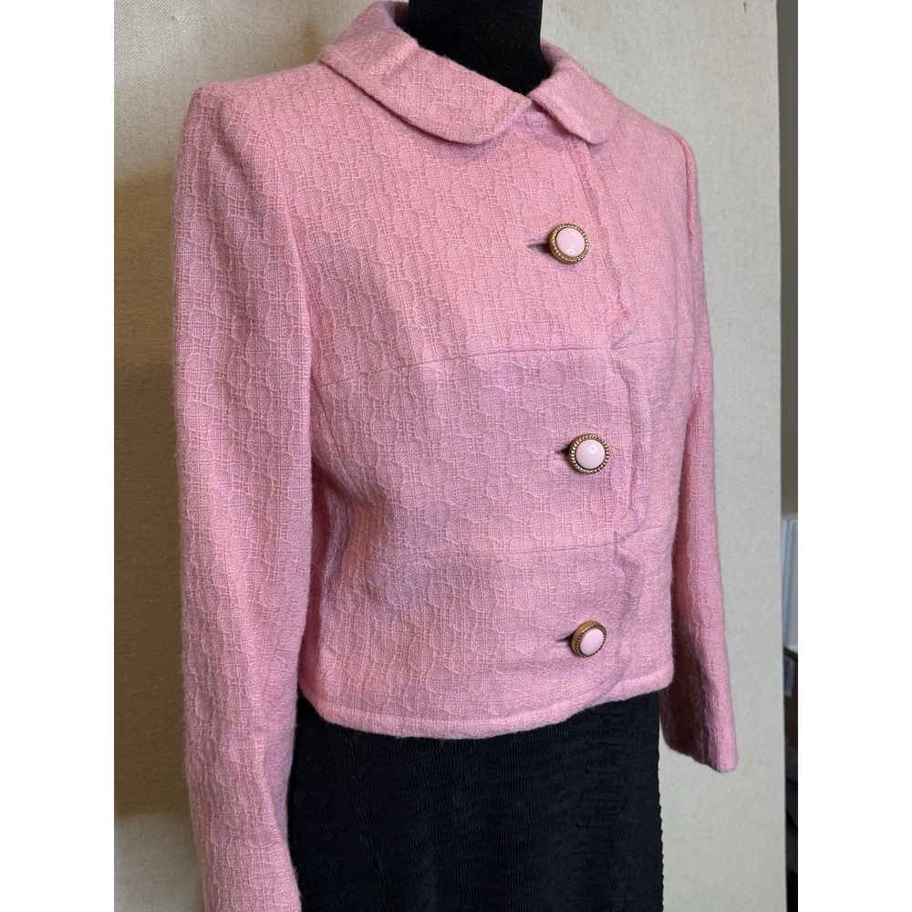 Gorgeous Vintage Women's Pink Tweed Blazer: Custom Casuals New York; Aimee MCM